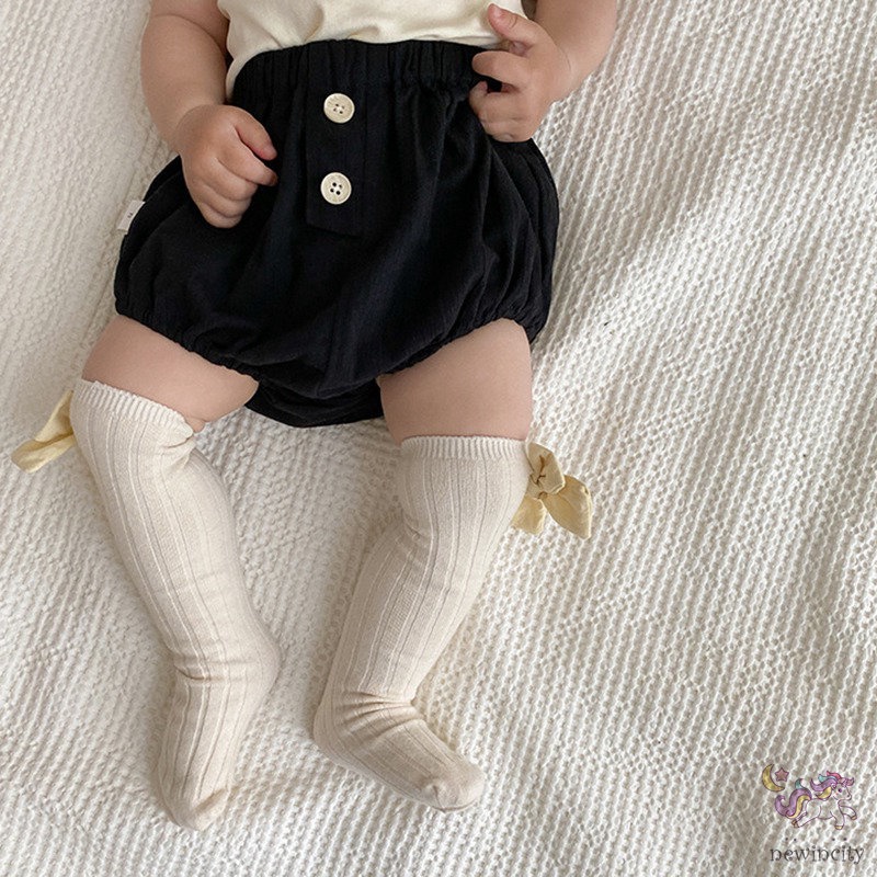 Quần Short Dáng Rộng Phối Nút Thời Trang Mùa Hè Hàn Quốc Dễ Thương Cho Bé