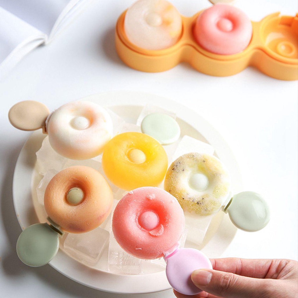 Khuôn Làm Kem Que Bằng Silicone Dễ Tháo Rời Tiện Dụng