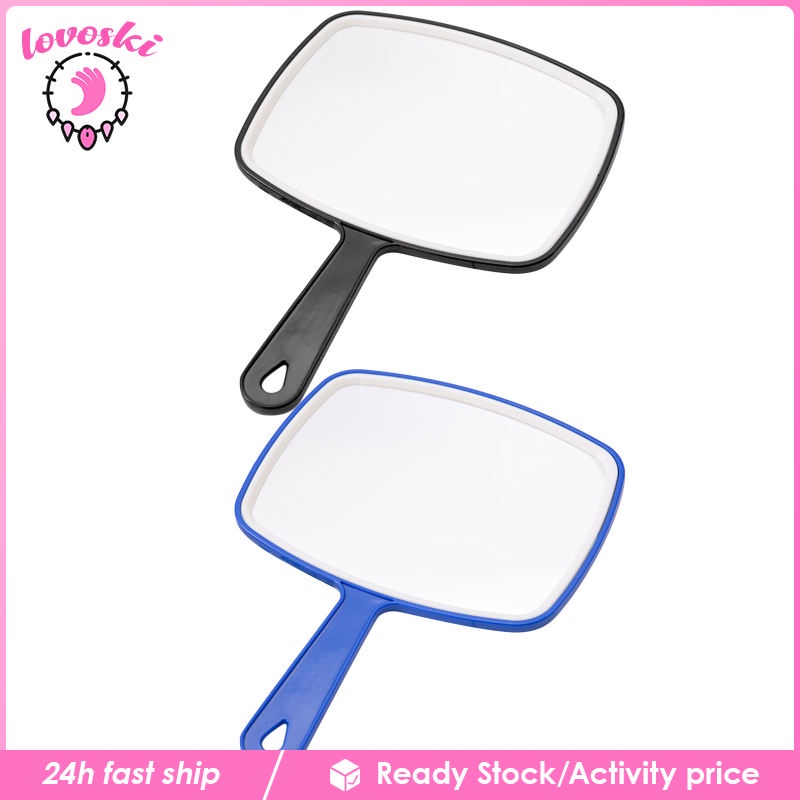[Lovoski] Set 2 Gương Cầm Tay Hình Vuông Cỡ Lớn Hỗ Trợ Tạo Kiểu Tóc