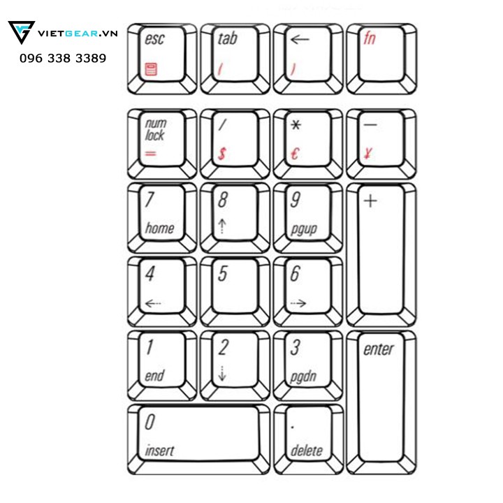 Bàn phím cơ không dây Magicforce Numpad 21