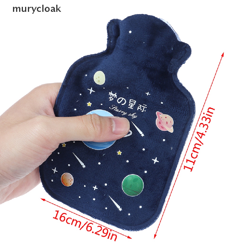 Mur# Túi Chườm Nóng Lạnh Bằng Cao Su Cỡ Lớn Họa Tiết Hoạt Hình Dễ Thương