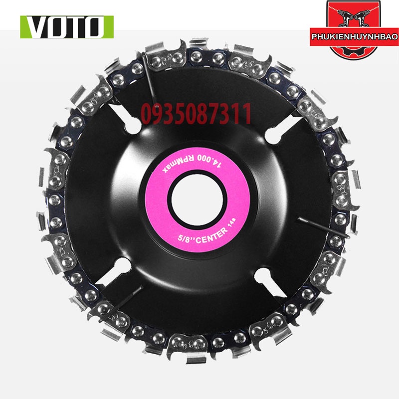 Đĩa Cưa Xích Tròn 4 INCH Gắn Máy Mài Máy Cắt - Lưỡi Cưa Xích Cắt Gỗ - Lưỡi Cắt Tạo Hình Điêu Khắc Gỗ Gắn Máy Mài 1 Tấc