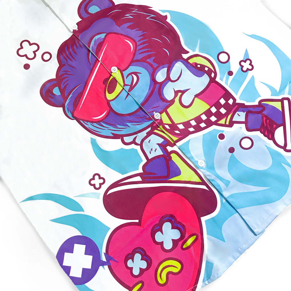 Bowling Shirt - Vui lòng Không Dẫm Lên Tim (Limited Edition: 99 Áo) - YÊU LÀ ĐỦ | BigBuy360 - bigbuy360.vn