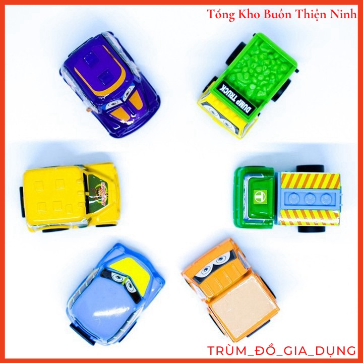 Bộ 6 Xe Ô Tô Chạy Dây Cót Cho Bé