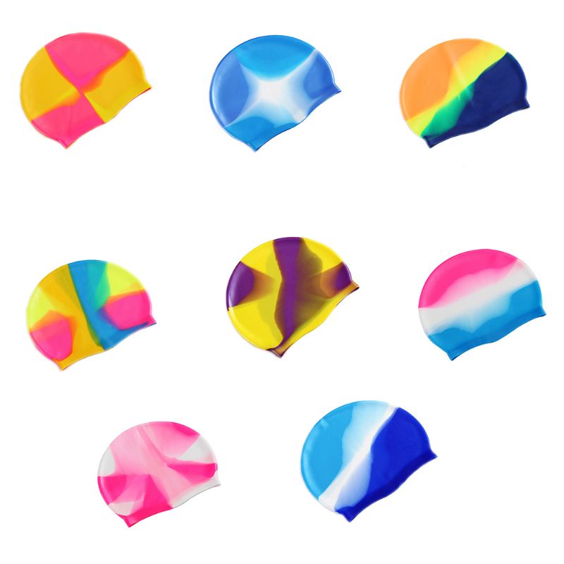 Mũ Bơi Bằng Silicon Mềm Nhẹ Nhiều Màu Sắc Chống Thấm Nước Dành Cho Người Lớn