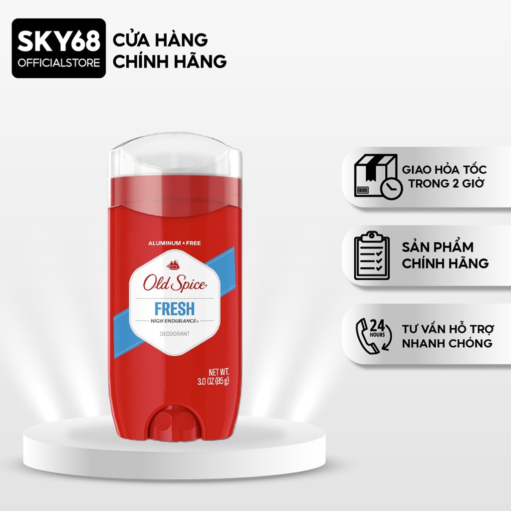Lăn Khử Mùi Cho Nam Hương Tươi Mát Old Spice FRESH 85g