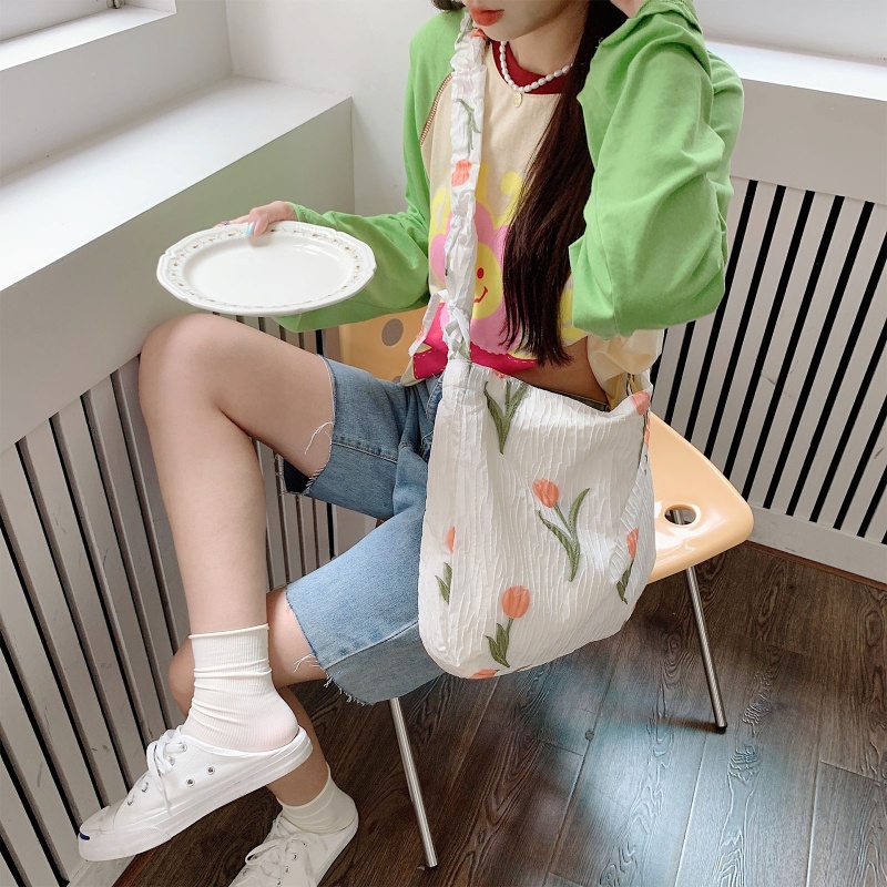 Túi Tote Đựng Mỹ Phẩm Cỡ Lớn Thiết Kế Thắt Dây Xinh Xắn