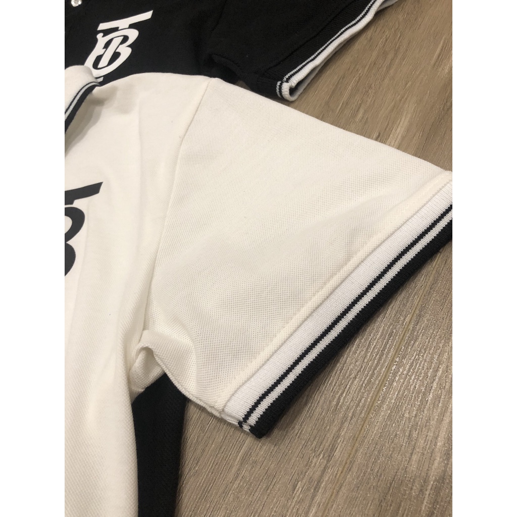 Áo Polo Nam Nữ In Chữ Vải Cá Sấu