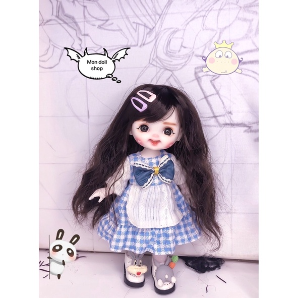 Giày búp bê 1/8 gắn charm