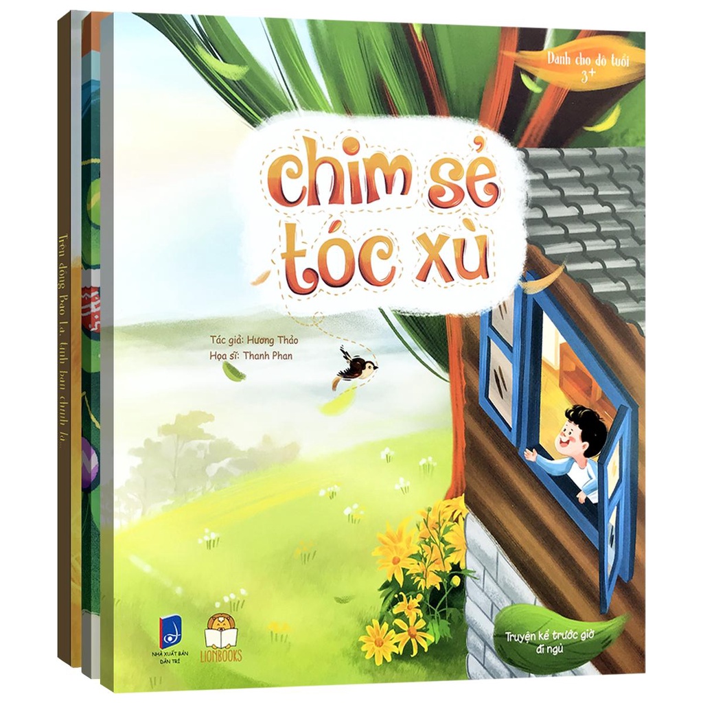 Sách - Chim Sẻ tóc xù - Truyện đọc cho bé trước giờ đi ngủ 1-6 tuổi tặng kèm sticker, Thiệp và Cây thông (Lẻ tùy chọn)