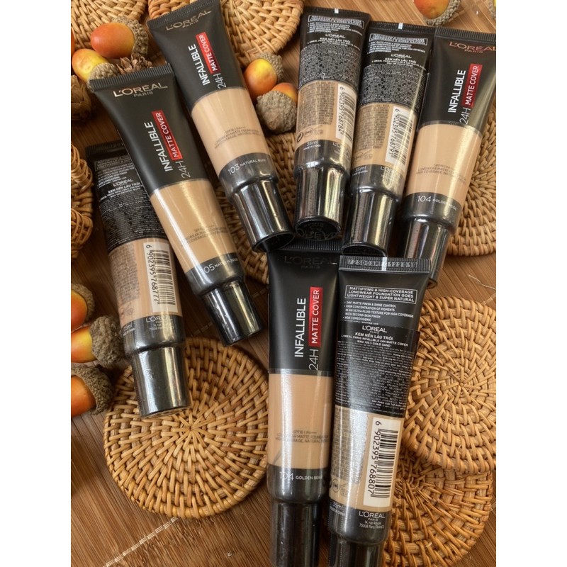 CHÍNH HÃNG Fullsize - Kem nền L’OREAL INFALLIBLE MATTE COVER 24h | BigBuy360 - bigbuy360.vn