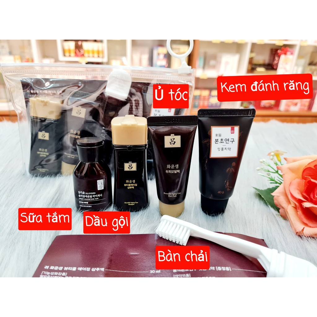 (Date T8/2022) Set du lịch tăm gội kem đánh răng cao cấp Ryo