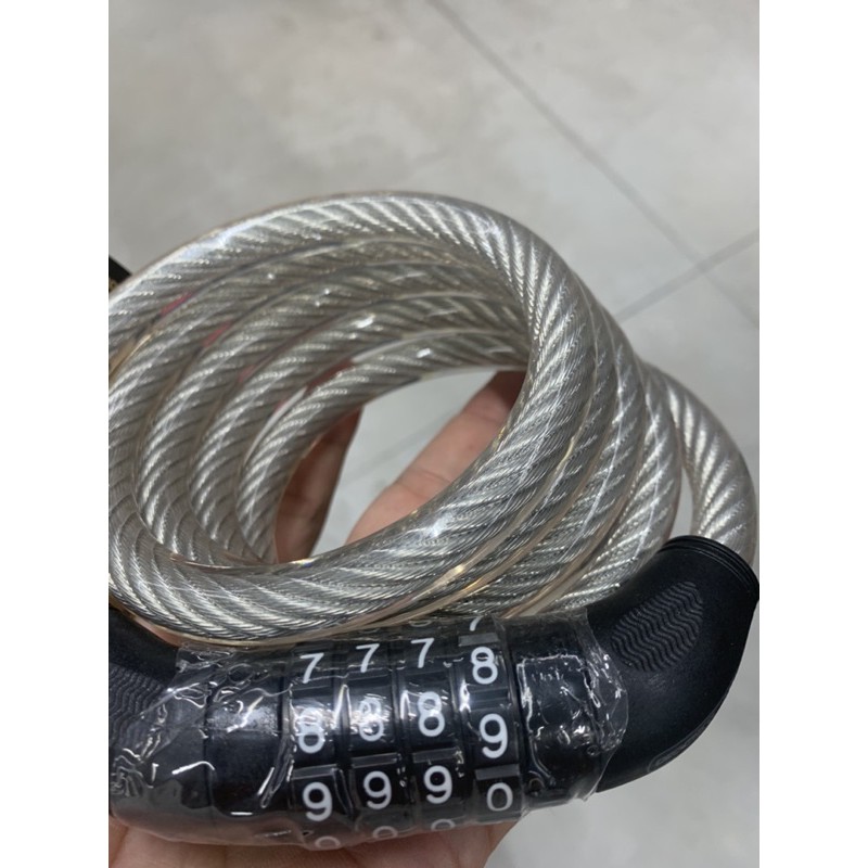 Khoá dây 4 số trong suốt hàng nhập chính hãng từ Pháp