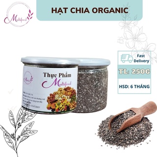 250gr hạt chia đen organic | multifood