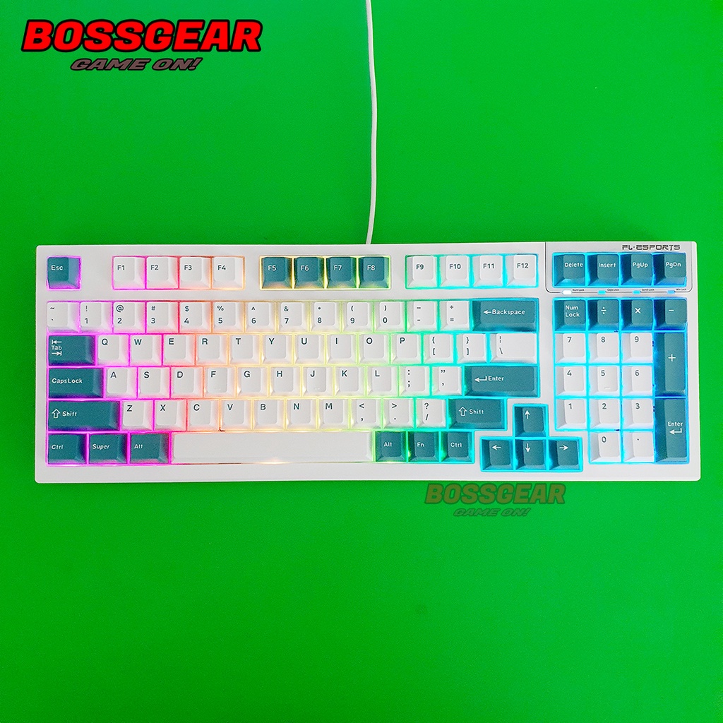 Bàn phím cơ FLEsports FL980CP Hotswap Kailh box switch LED RGB Chính hãng