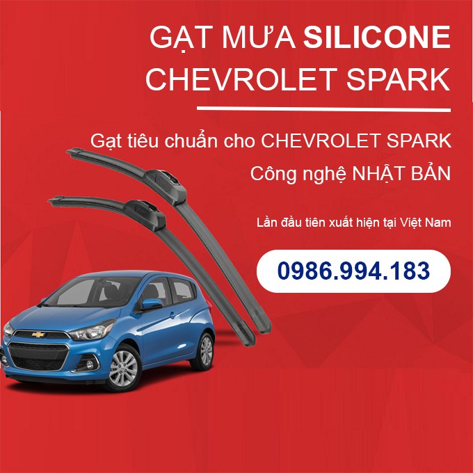 Bộ 02 cần gạt mưa ô tô chính hãng cho xe CHEVROLET SPARK