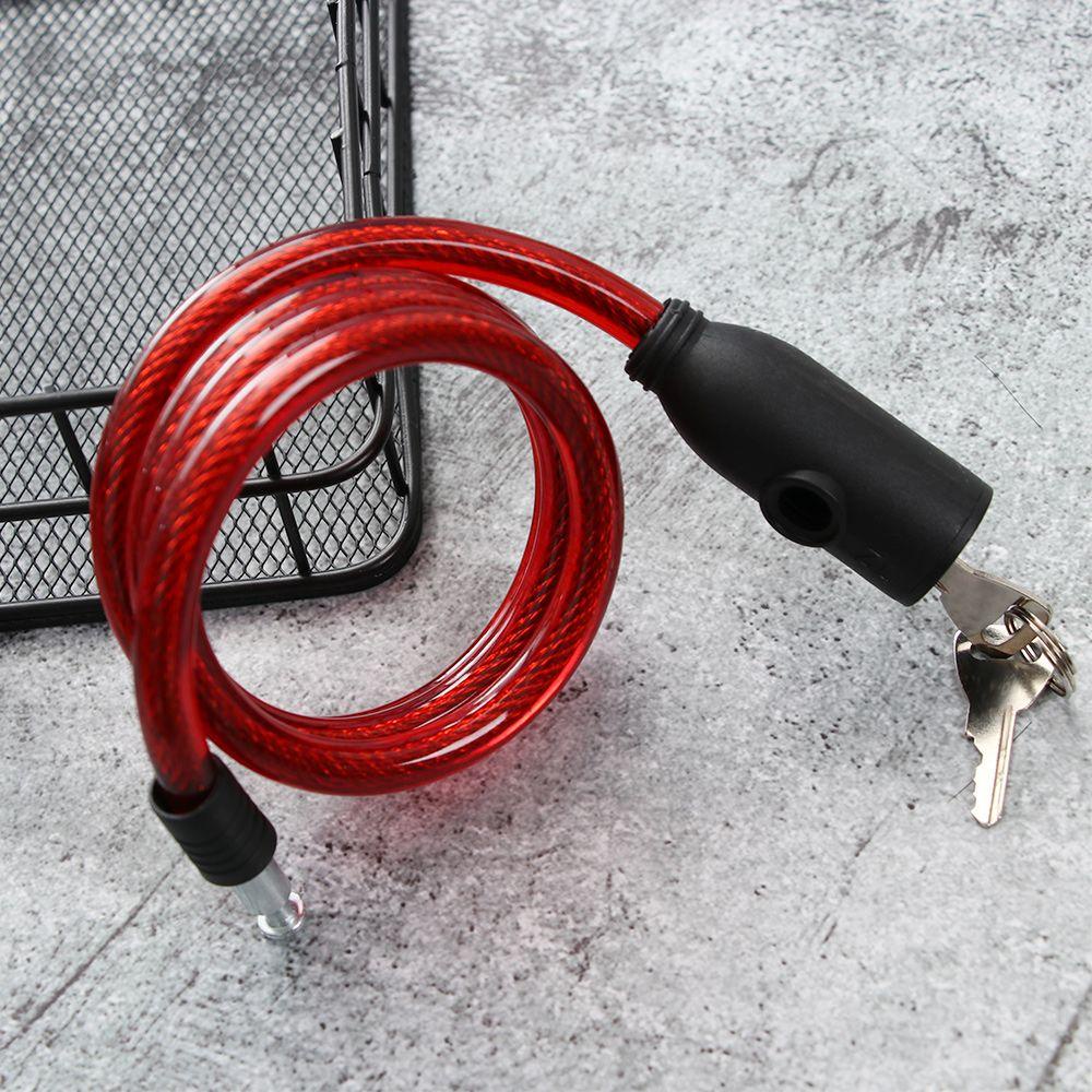 BEAUTY Dây Khóa Xe Đạp Chống Trộm Bằng Thép Kèm 2 Chìa Khóa