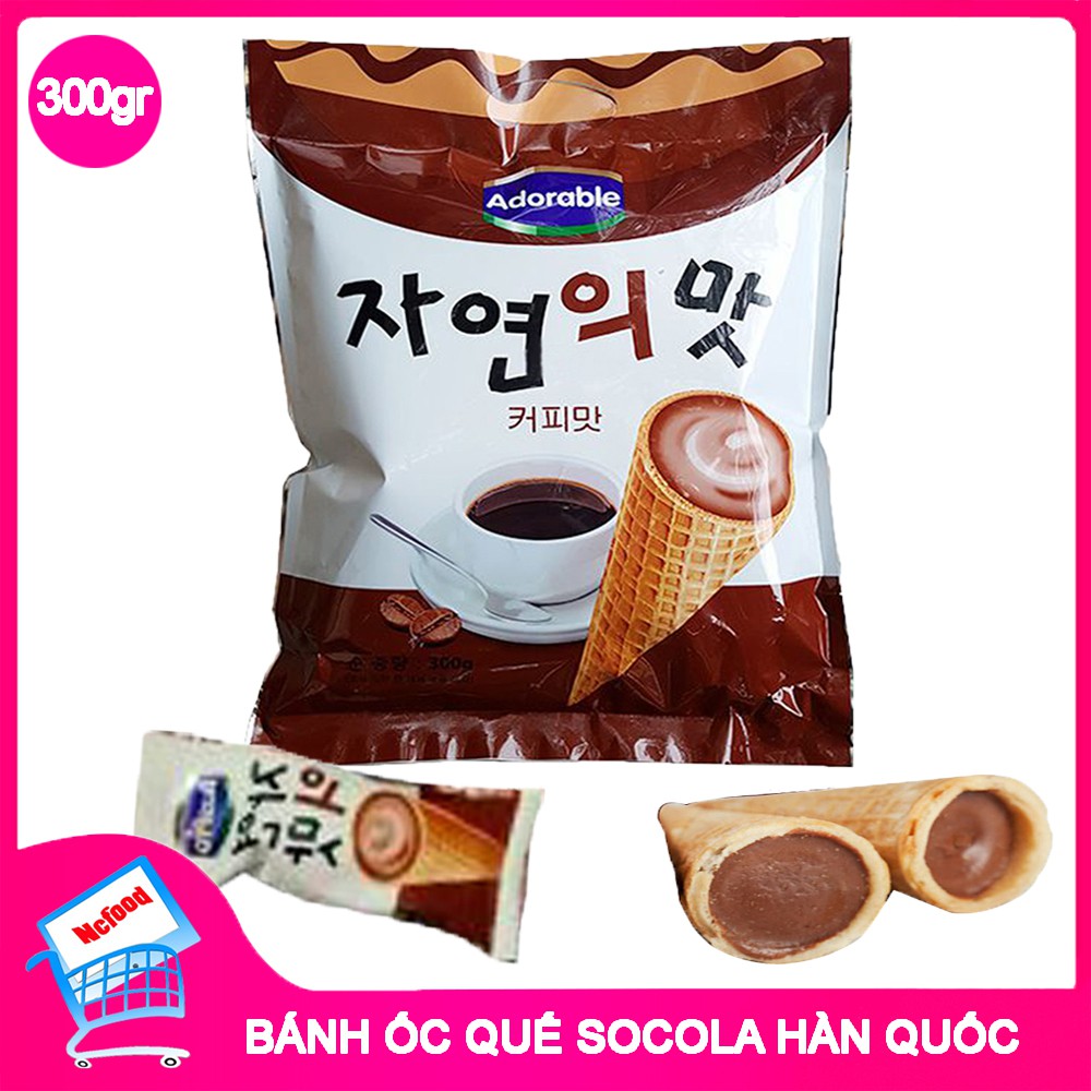 Bánh ốc quế kem Adorable - gói 300g