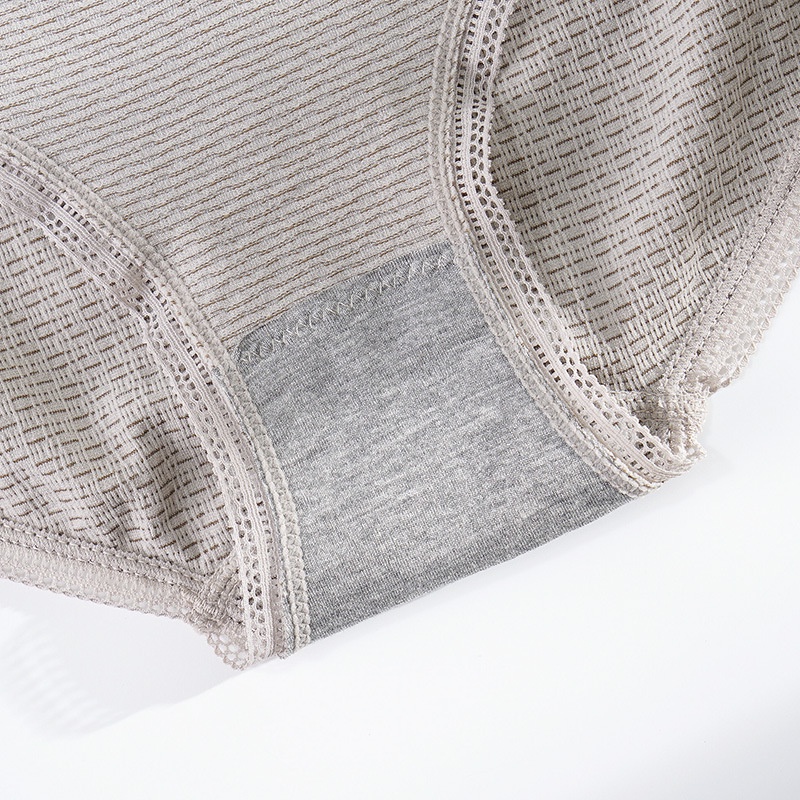 Quần lót nữ viền ren đính nơ, Quần lót cotton cao cấp, cạp vừa SAVILL LQ14