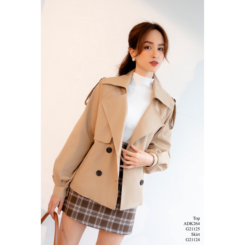 Áo khoác kaki cổ ve vạt ngực túi cơi tay măng sec TIINSTORE ADK264 | BigBuy360 - bigbuy360.vn