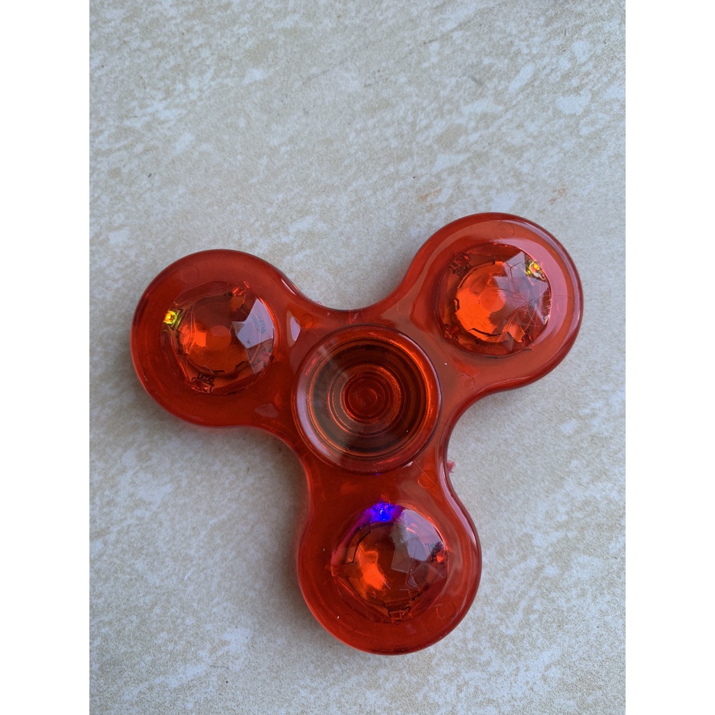 Con quay Spinner đồ chơi đèn Led phát sáng xả Stress bằng nhựa ABS cho mọi lứa tuổi