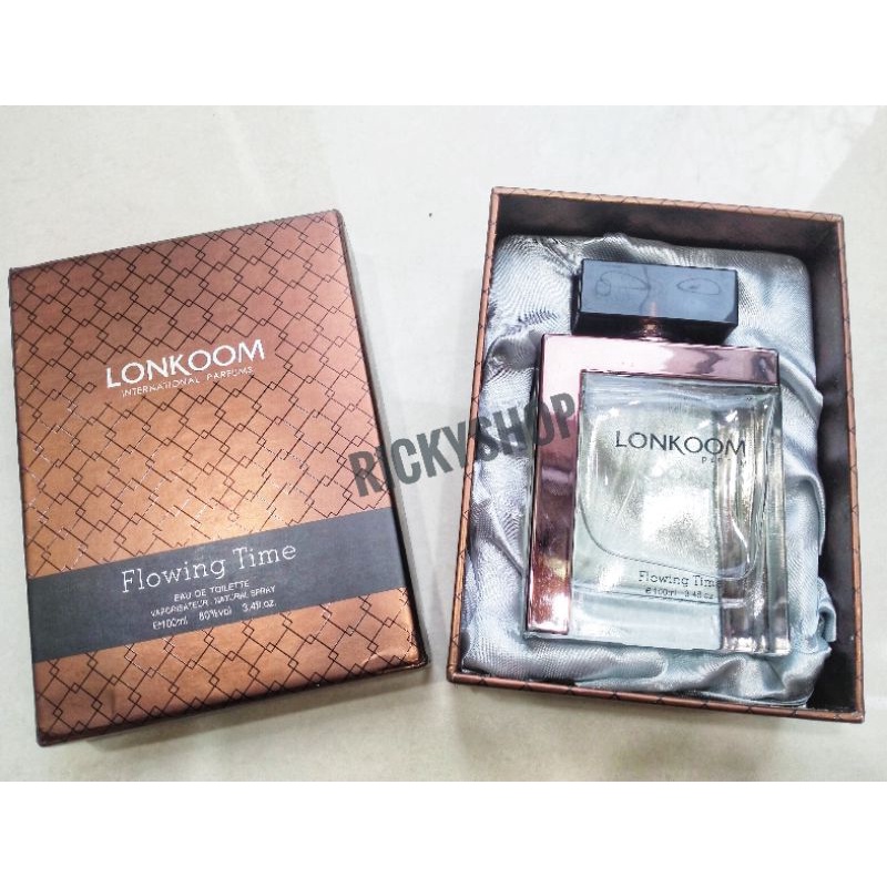 Nước Hoa Nam Chính Hãng LONKOOM FLOWING TIME 100ML Mùi Hương Nam Tính Thơm Nam Lôi Cuốn Mạnh Mẽ
