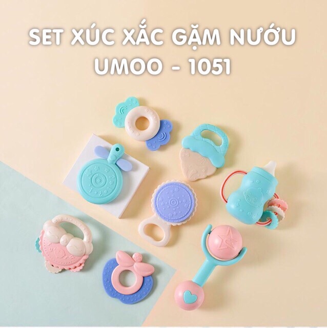 Bộ Đồ Chơi Xúc Xắc Gặm Nướu Cao Cấp UMOO Chính Hãng