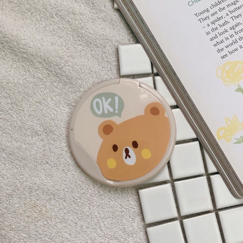 🔥 rẻ vô địch🔥Gương mini có lược bỏ túi hình tròn