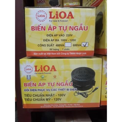 Biến áp đổi nguồn Lioa 200VA,400VA,600VA / Hàng chính hãng