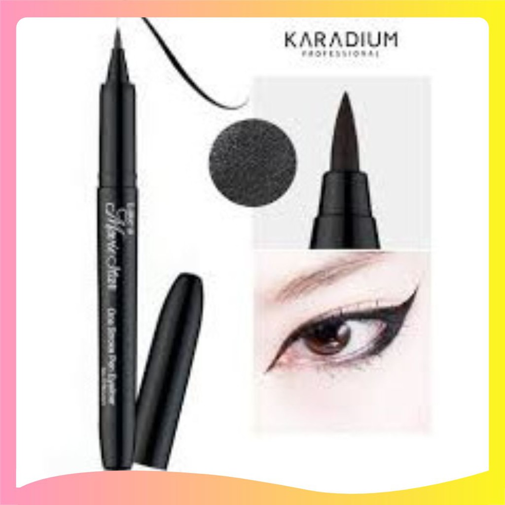 Kẻ mắt dạ không lem không trôi Karadium Waterproof Brush Liner Black | BigBuy360 - bigbuy360.vn