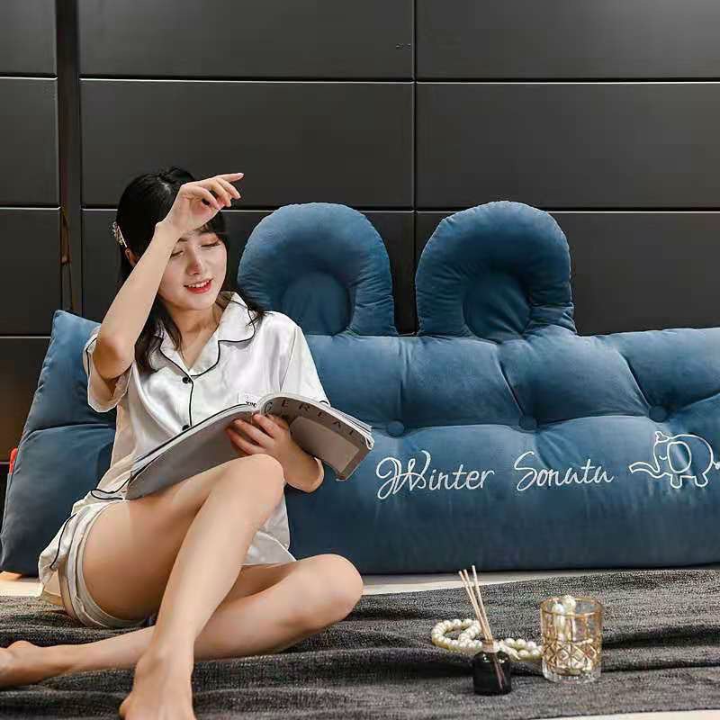 Gối tựa đầu giường mẫu tai thỏ-có 2 kích thước 1m5/1m8-hàng nhập khẩu