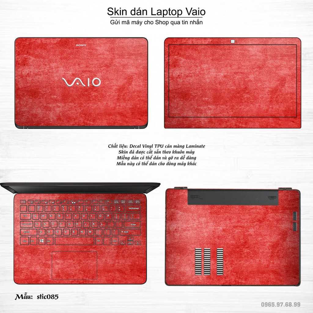 Skin dán Laptop Sony Vaio in hình Hoa văn sticker _nhiều mẫu 14 (inbox mã máy cho Shop)