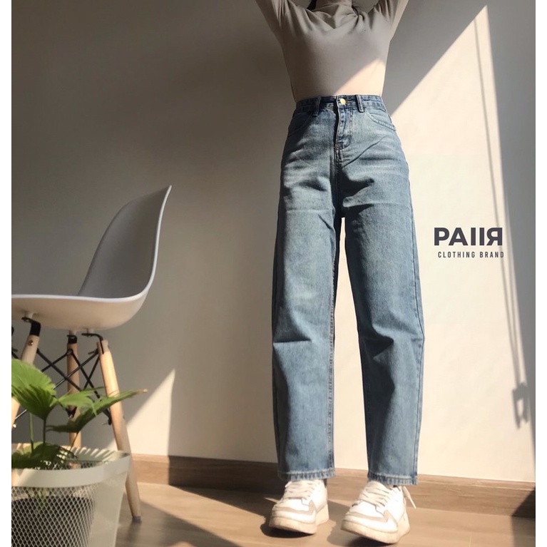 Quần bò ống suông xanh trung Codie Jeans | BigBuy360 - bigbuy360.vn