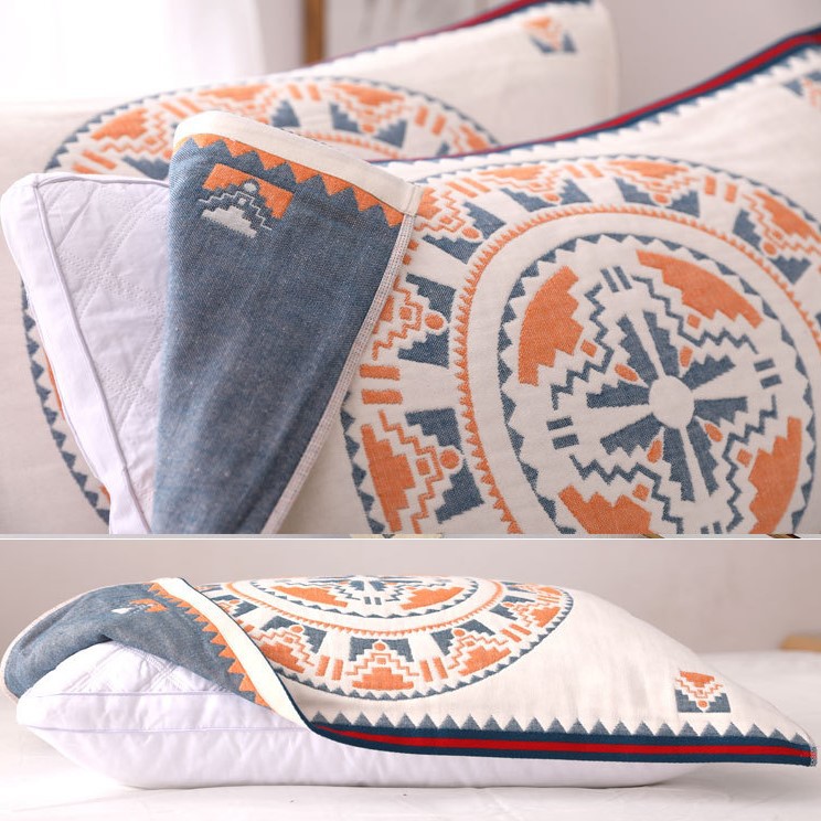 Vỏ Phủ Gối Cotton Đũi Thấm Hút Mồ Hôi Hàng Nhật Bản PA9892