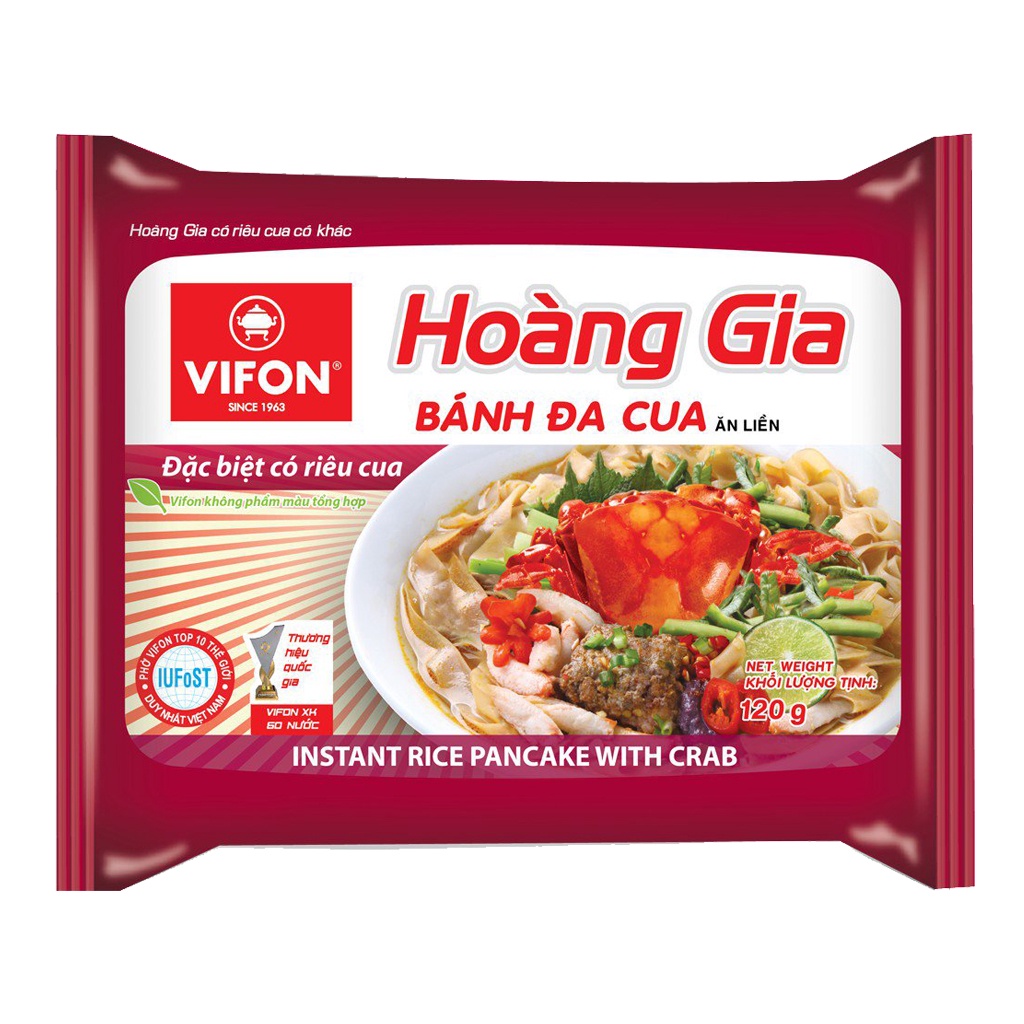 Bánh đa cá rô đồng / Bánh đa cua Hoàng Gia 120g