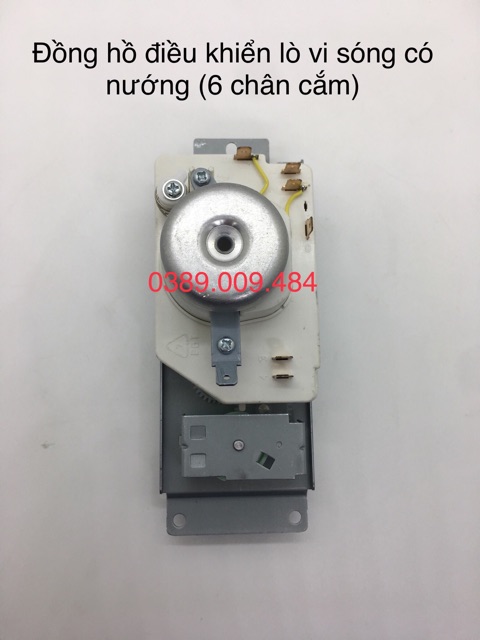 Đồng hồ cơ lò vi sóng ( thay thế lò vi sóng có nướng 6 chân cắm)