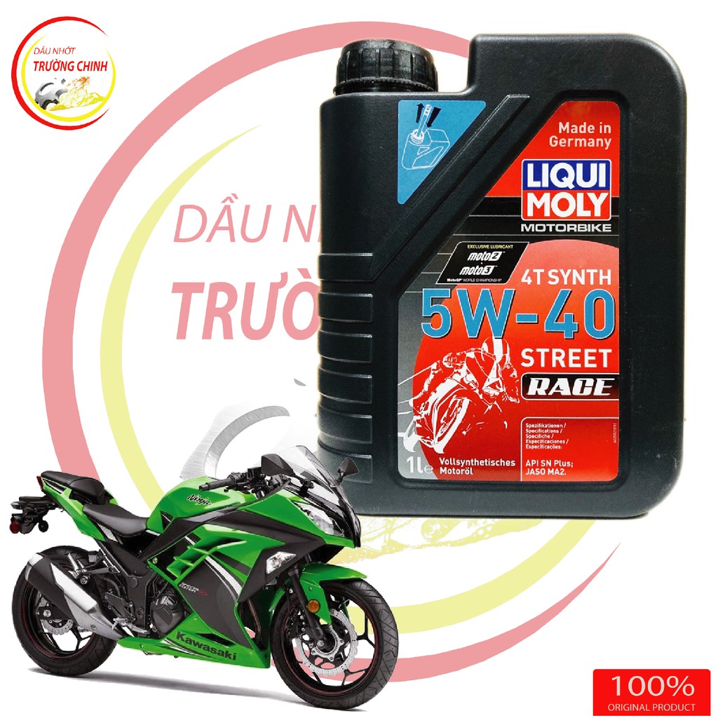 Nhớt Liqui Moly 4T Synth Race 5W40 Dành cho xe số và tay côn