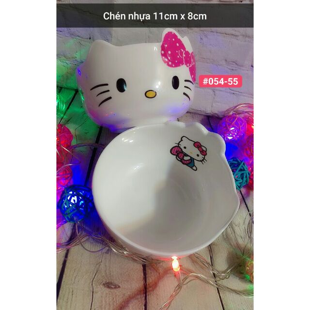 Chén nhựa kitty