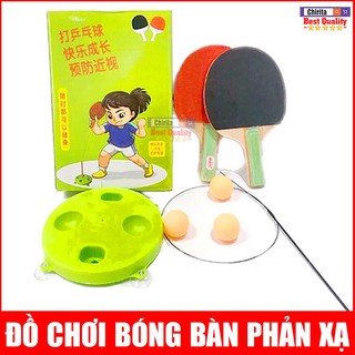 Bộ Đồ Chơi Bóng Bàn Phản Xạ LOẠI XỊN Đế Hít