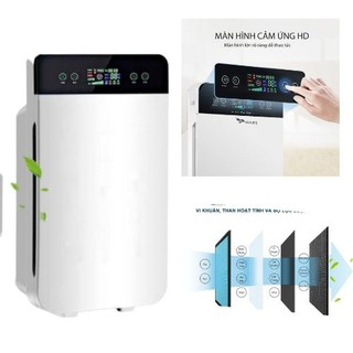 Máy Lọc Không Khí Làm Sạch Không Khí HEPA - Máy Lọc Không Khí Diệt Khuẩn UV, Khử Bụi Mịn PM2.5 Khử Pormaldehyd