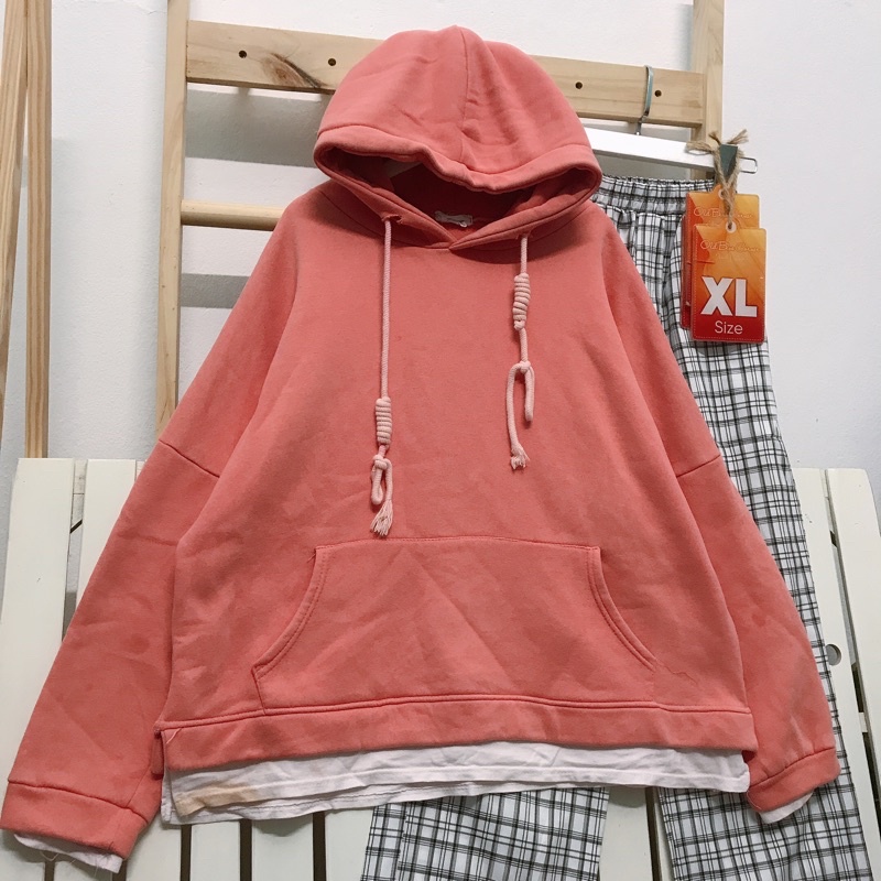 Áo hoodie 2hand chất nỉ dày dặn tay phồng siêu sinh (size trong ảnh)