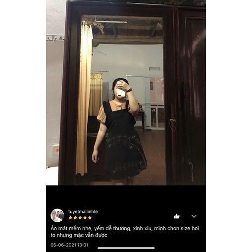 (Có Bán Lẻ) Set Yếm Tay Phồng Maii Thươngg Bigsize | BigBuy360 - bigbuy360.vn