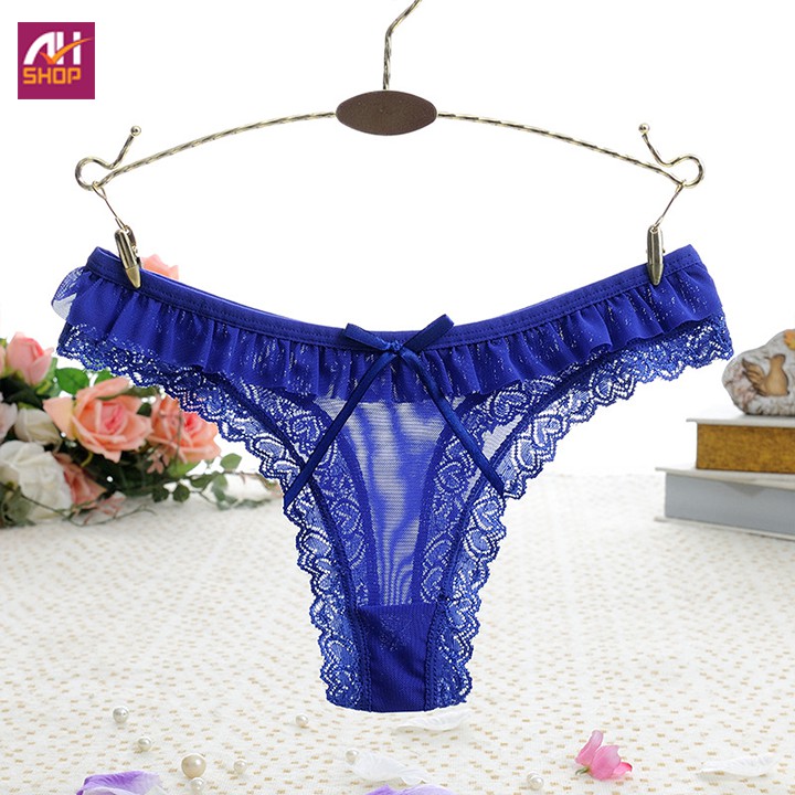 Quần lọt khe nữ viền xinh, quần chip ren sexy xì lip freesize quá đẹp