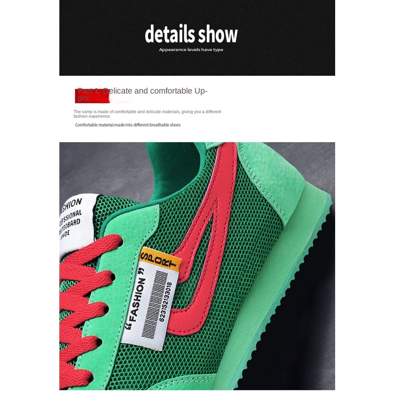 Giày Thể Thao Nam Thoáng Khí Thời Trang Mới 2023