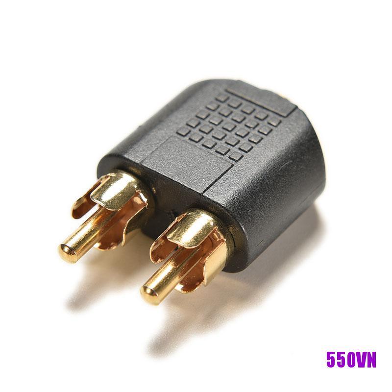 Đầu Chuyển Đổi Âm Thanh Từ Jack 3.5mm Sang 2 Rca Chuyên Dụng | BigBuy360 - bigbuy360.vn