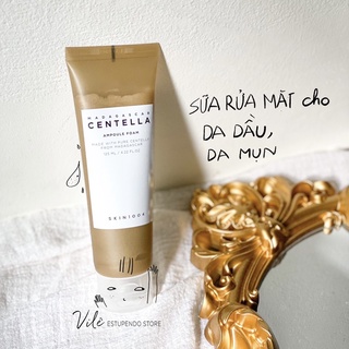 Sữa Rửa Mặt Skin1004 Madagascar Centella Ampoule Foam cực hợp da dầu da mụn