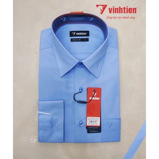 Áo Sơ Mi Nam Dài Tay Dáng Regular Vạt Ngang Vĩnh Tiến