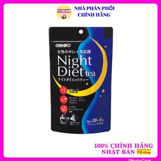 Trà Giảm Cân Orihiro Ban Đêm Night Diet Tea Nhật Bản Hỗ Trợ Giảm Cân 20 gói/túi 24 gói/túi