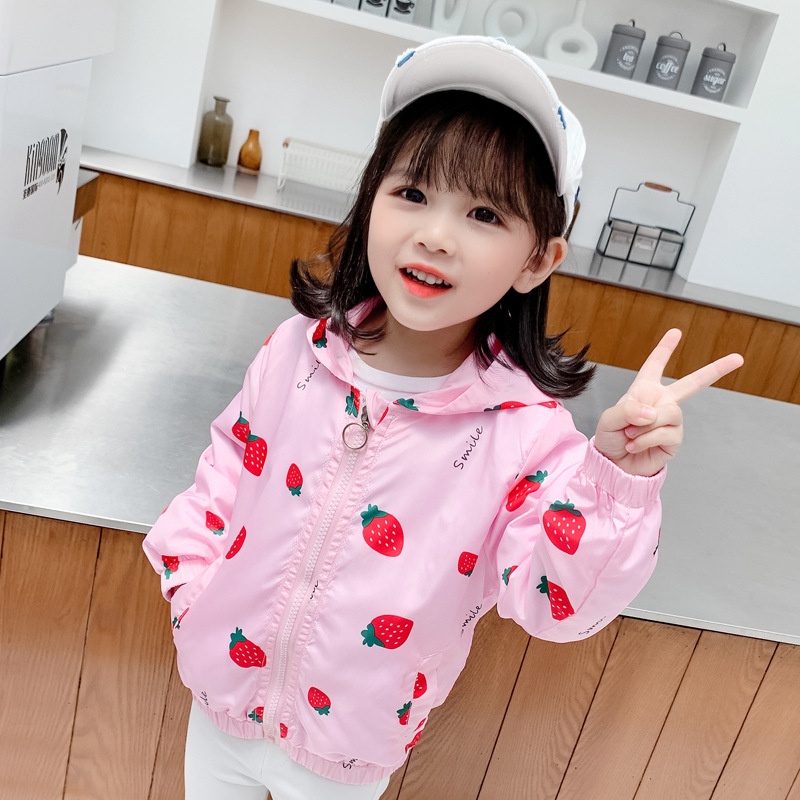 Áo Khoác Gió Bé Gái hàng QC Cao Cấp, hoạ tiết và màu sắc siêu đáng yêu, cho bé từ 1 - 7 tuổi