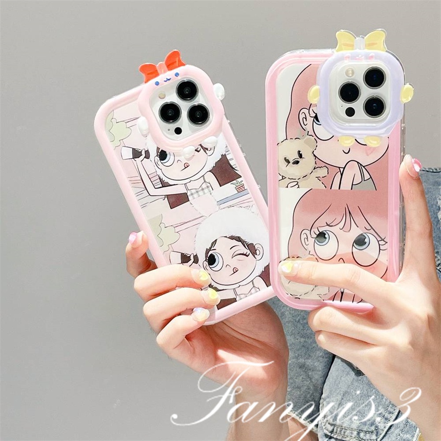 Ốp Điện Thoại Mềm Trong Suốt In Hình Quái Vật Xinh Xắn Cho iPhone 14 13 12 11 Pro Max X XR Xs Max 8 7 6 6s Plus SE 2020